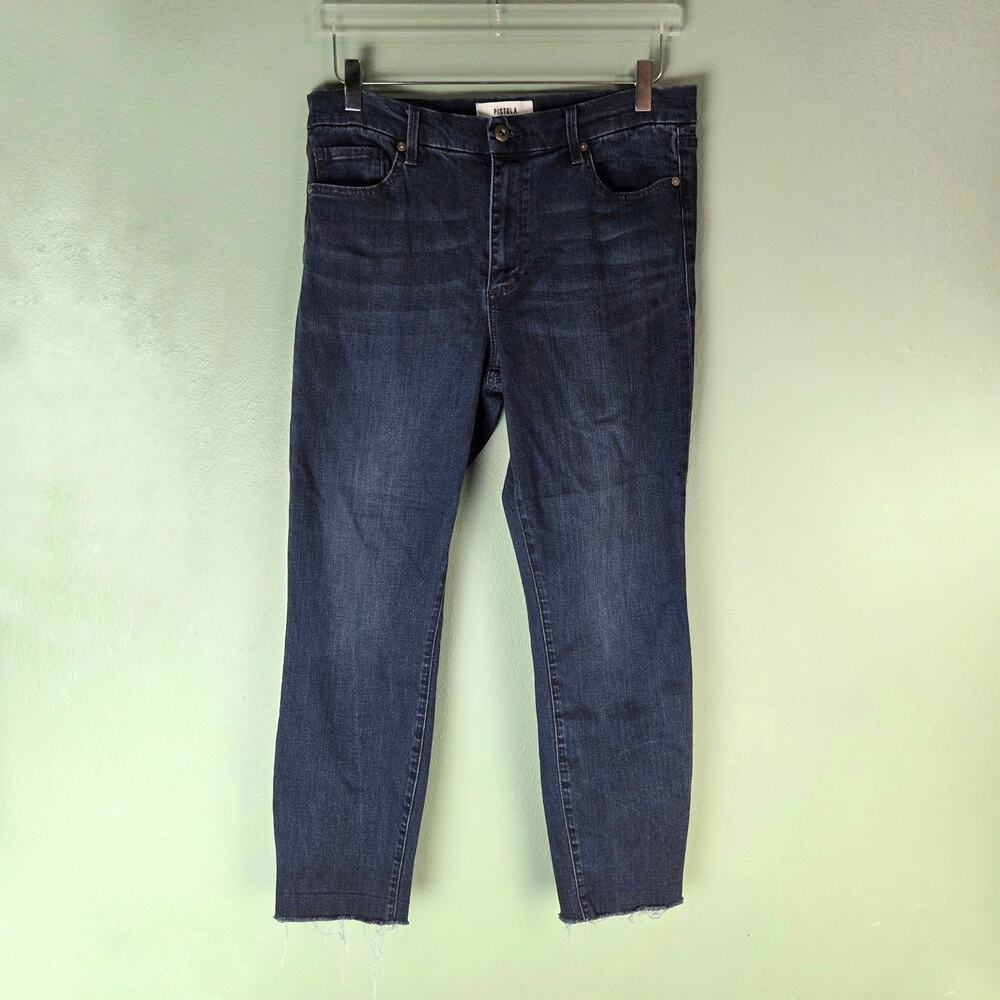 Pistola Jeans Womens Raw Hem Cropped Ankle Skinny 31